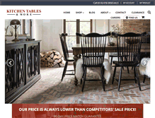 Tablet Screenshot of kitchentablesandmore.com